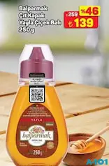 BALPARMAK ÇIT KAPAK YAYLA ÇİÇEK BALI 250 G fiyat ve kampanya bilgisi
